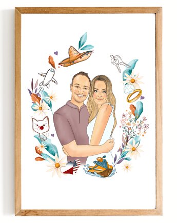 Personalizowana Grafika z HOBBY na prezent, Mijoszka