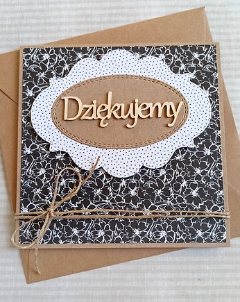 DZIĘKUJEMY : kartka handmade : podziękowanie, kaktusia