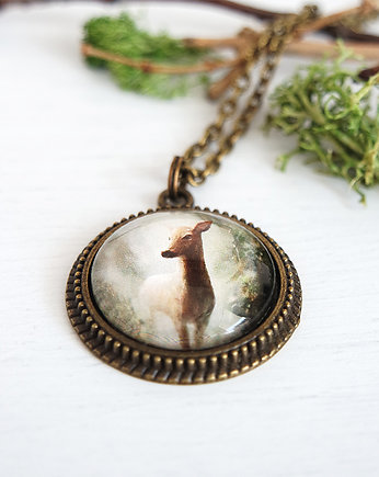 Medalion, naszyjnik - Sarna, yenoo