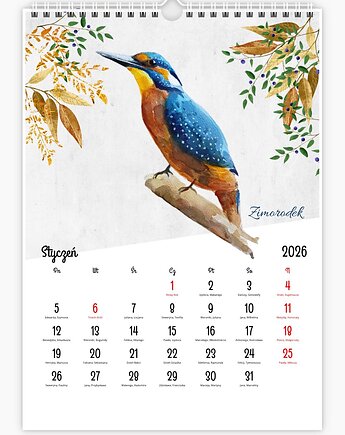 Kalendarz 2026, Wiktoria Borys Art