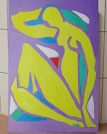 Obraz ręcznie malowany fowizm Henri Matisse style taniec  silnie działa, alice oil on canvas