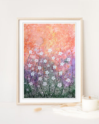 Oryginalna akwarela.Łąka A4, Malgorzata Domanska