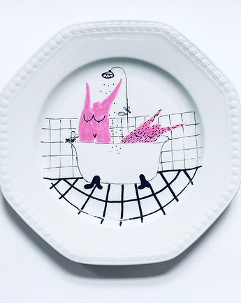 Golasi w wannie, arent plates
