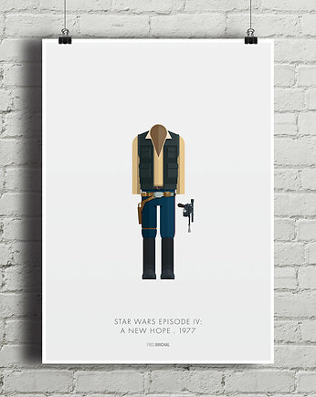 Star Wars - Han Solo - plakat A2, minimalmill