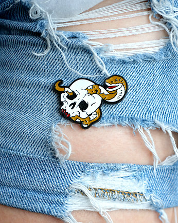Pin czaszka "Snake", PINSWEAR