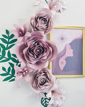 Duże kwiaty - dekoracja na ścianę, So cute So lovely