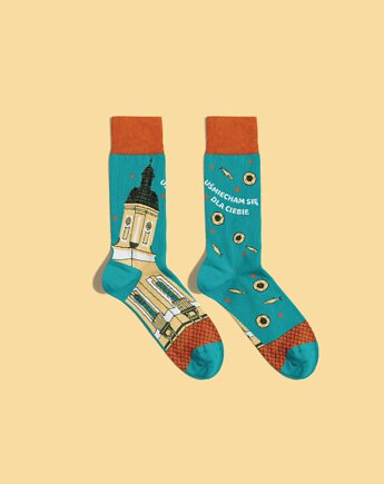 Skarpetki Lokalne - Uśmiechnięty Ratusz - Skarpetki z Białegostoku