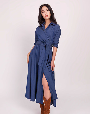 Długa sukienka -  SUK173 jeans, Lanti