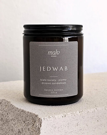 Świeca sojowa zapachowa Jedwab 220 g, Malvhome