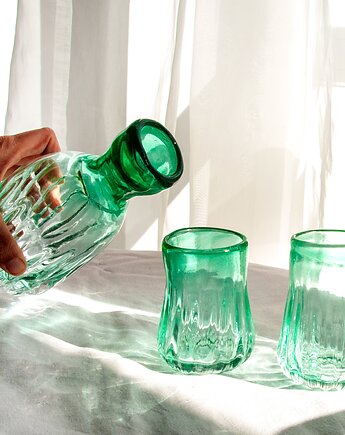 Zestaw  dwóch szklanek i karafki "Optyk", Pietkiewicz Design