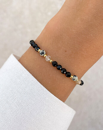 Talizman - czarny turmalin, jaspis dalmatyński, cytryn, hematyt, Bring Biżuteria