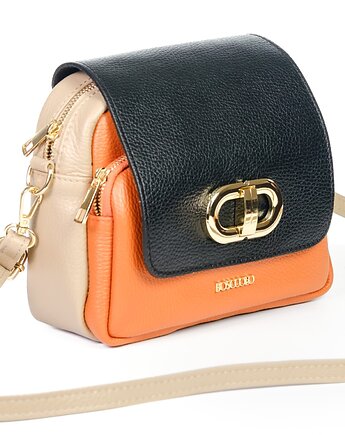 Torebka skórzana na ramię - crossbody - 3 kolory  (7164), BOSCCOLO