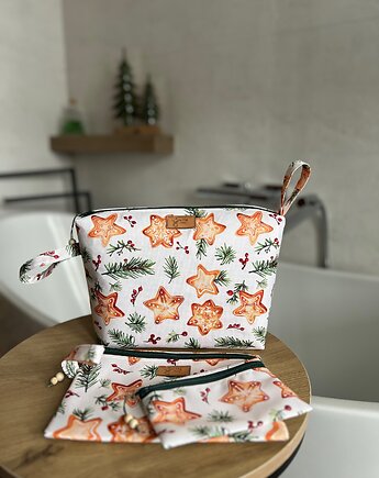 Komplet 3 kosmetyczek - Pierniczki świąteczne, gucialoveskids