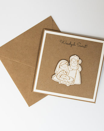 Kartka świąteczna szopka, Papiernik