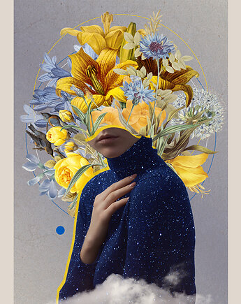 Plakat - Freedom, hint of time collage studio