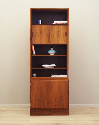 Regał palisandrowy, duński design, lata 70, produkcja: Hundevad, Przetwory design