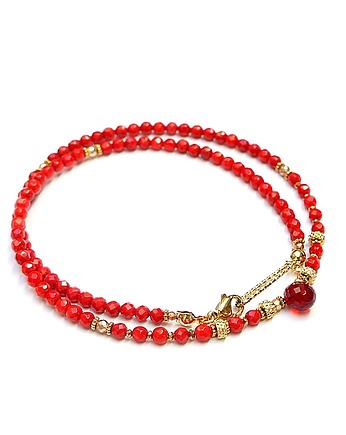 Koral red vol. 10 /06.10.25/ choker -  Szlachetna kolekcja, KiKa pracownia