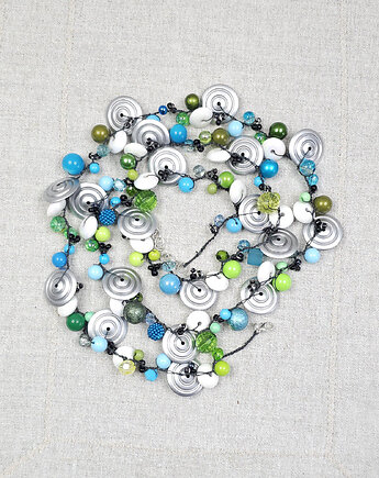 7006 Długi Sznur Koralowy Oceaniczna Limonka, kama4you