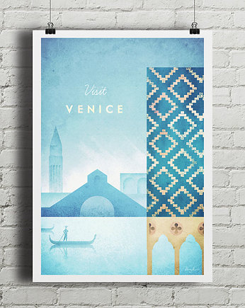 Wenecja - vintage plakat, minimalmill
