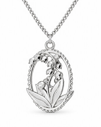 KONWALIE- naszyjnik srebro, złoto, róż, ISSI Jewelry