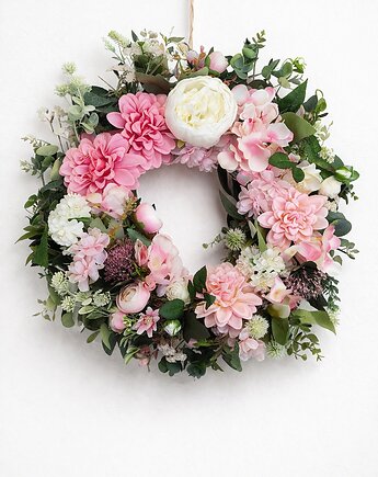 Wianek wiosenny na drzwi dekoracja drzwi do domu, miaukramy