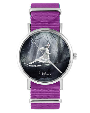 Zegarek - Magiczny las - amarant, nylonowy, yenoo