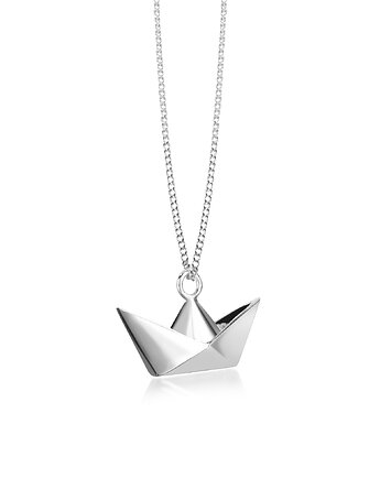 PAPER SHIP - naszyjnik srebro, złoto, różowe złoto, ISSI Jewelry