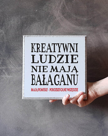 Tabliczka z napisem dla bałaganiarza, do pokoju, do pracy ..., LV Home