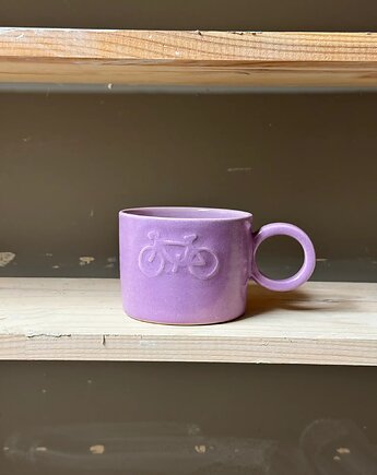 Kubek z Uchem Lawendowy Bike 400 ml  SA, POTPOTSTUDIO