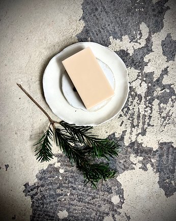 Zestaw - mydelniczka Soap-ra i mydło o zapachu pachouli, AGABA pracownia ceramiczna