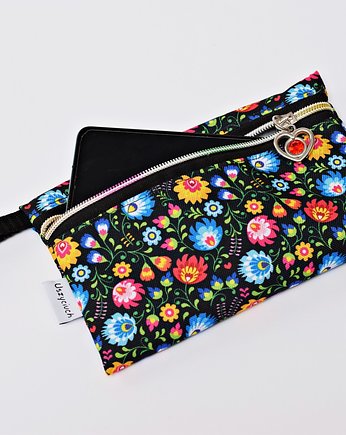 Etui na telefon na klucze etui do torebki łowicki folk, Uszyciuch