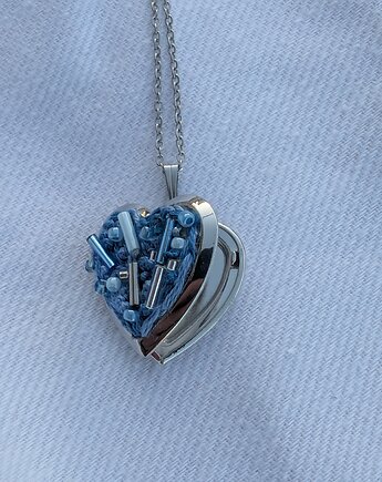 Naszyjnik - unikatowy sekretnik serce, Papaya