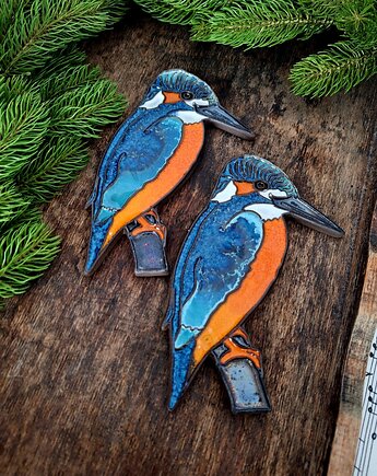 Ceramiczny ptak 2 sztuki dekoracja ścienna, Wooden Love