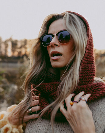 Szalik z kapturem Wełna i alpaka, Konevka store