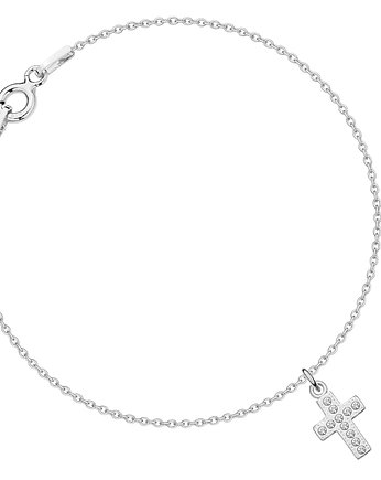 Bransoletka z krzyżykiem krzyż Swarovski, MYNESS