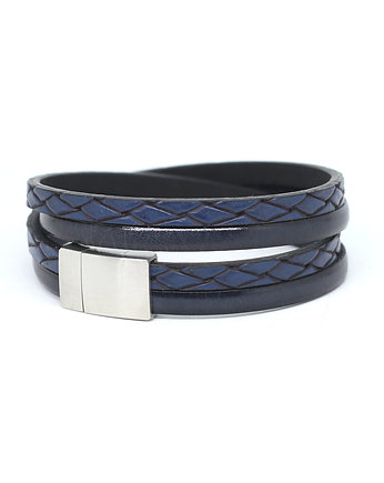 Bransoletka unisex granatowa ciemna, Kociokwik Jewelry