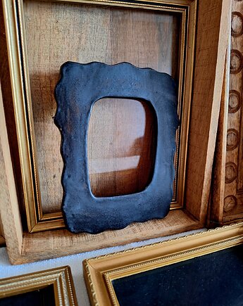 Ramka ceramiczna czarna, Wooden Love