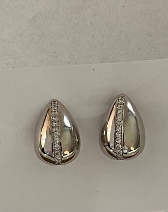 Kolczyki z cyrkoniami - srebro pr 925., Ade Art