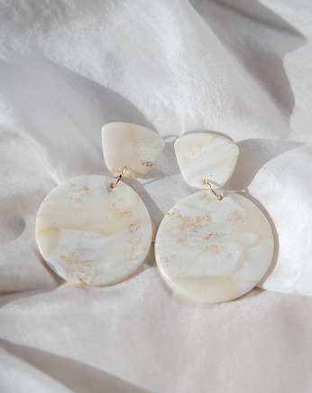 Kolczyki wiszące WHITE JASPER, rękoczyny