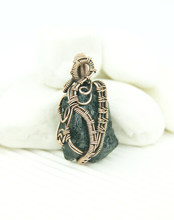 Wisiorek z turmalinem, Blue Pearl Art