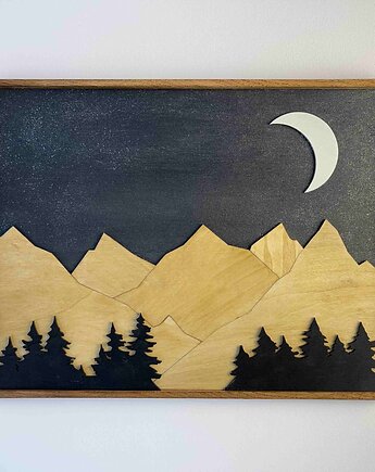 Obraz "Góry nocą", LARTWOOD