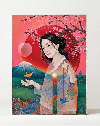 Plakat Japonka - REZERWACJA, OKAZJE - Prezent na 40 urodziny
