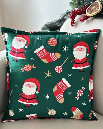 Poduszka Dekoracyjna Świąteczna Mikołaje Boże Narodzenie, poduszkownia