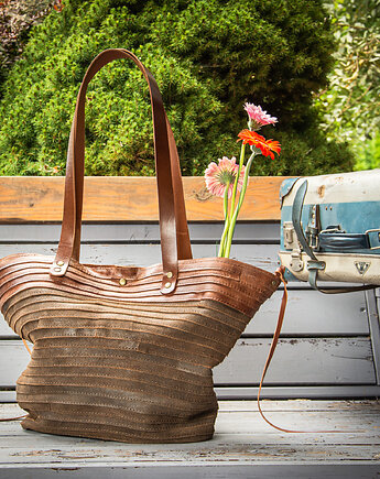 Skórzana torebka shopper LadyBuQ, Ladybuq Art Studio