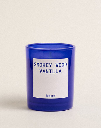 Świeca zapachowa - SMOKEY WOOD & VANILLA, LEISURE