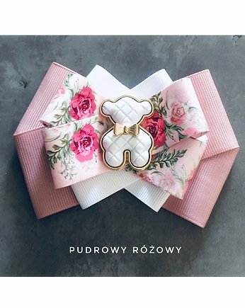 Brosza z MISIEM Nowość, Pudrowy Różowy