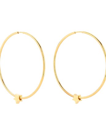 Duże złote kolczyki z gwiazdkami, SOTHO