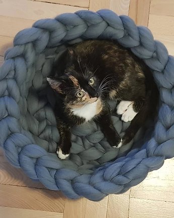 Legowisko dla kota, łóżko dla kota, meble dla kota, kocyk dla kota, Złośliwy Lis