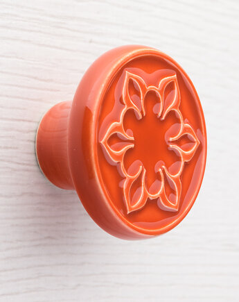 Gałka do mebli pomarańczowo-brązowa wz.2, pracowniazona