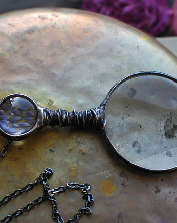 Naszyjknik Lupa z Lawendą, MARIAELA